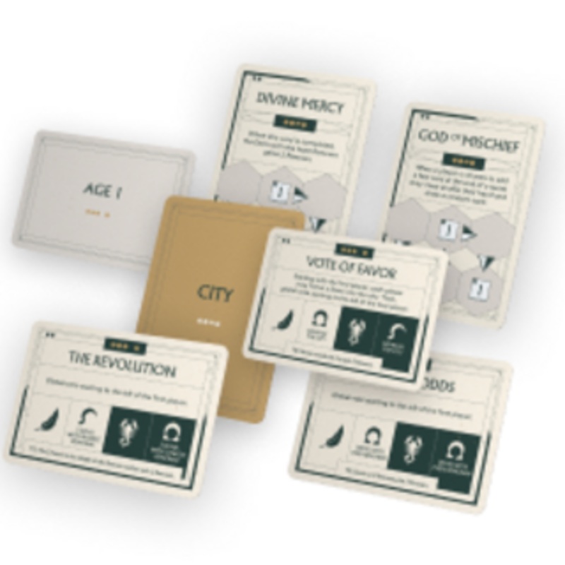 Veiled Fate: Kickstarter Community City + Age Cards Vol. I