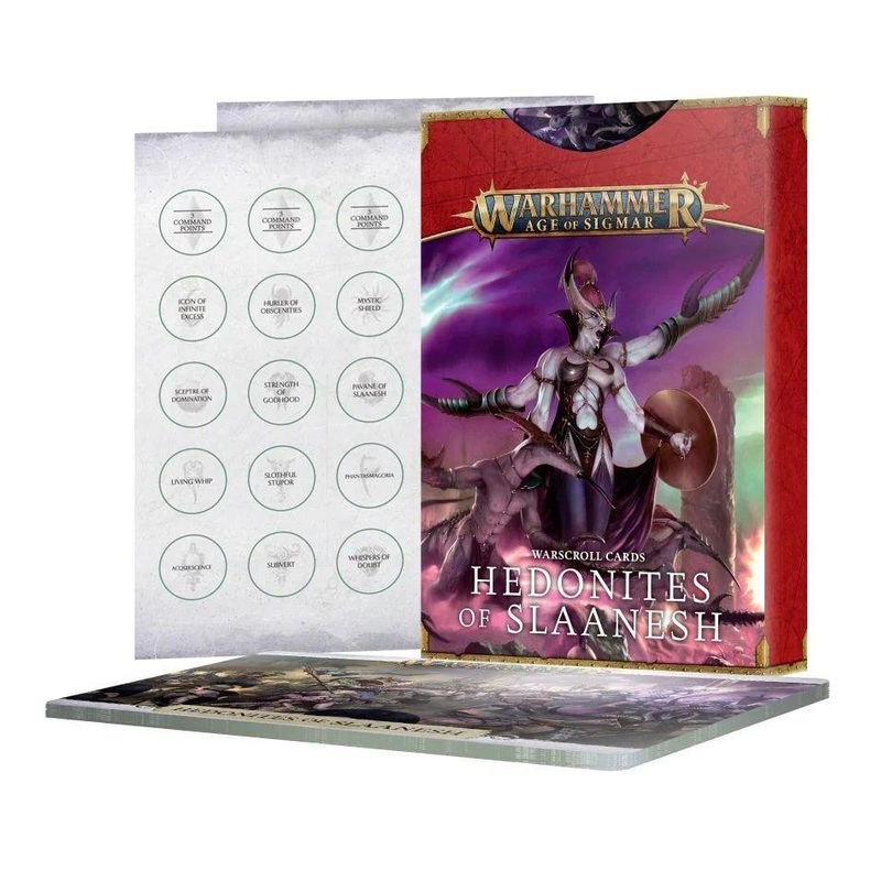 Age of Sigmar Slaanesh Warscroll Cards