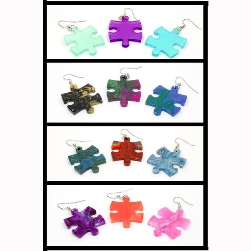 Puzzle Pc Vortex Earrings