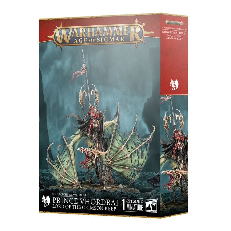 Age of Sigmar Soulblight Gravelords: Prince Vhordrai, Lord of the Crimson Keep
