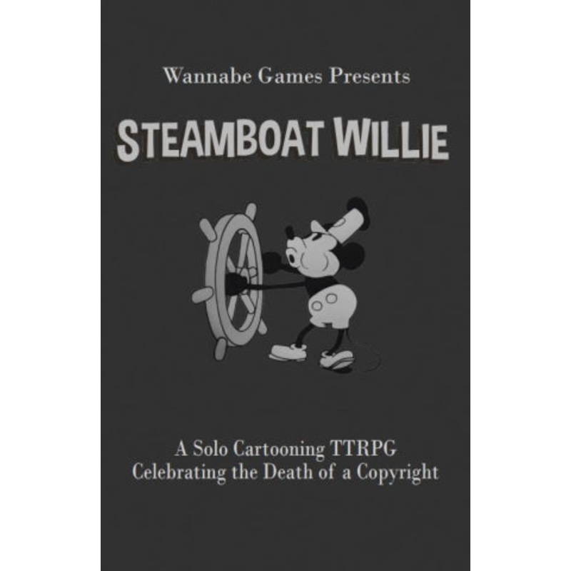Steamboat Willie: A Solo Cartooning TTRPG Celebrating the Death of a Copyright