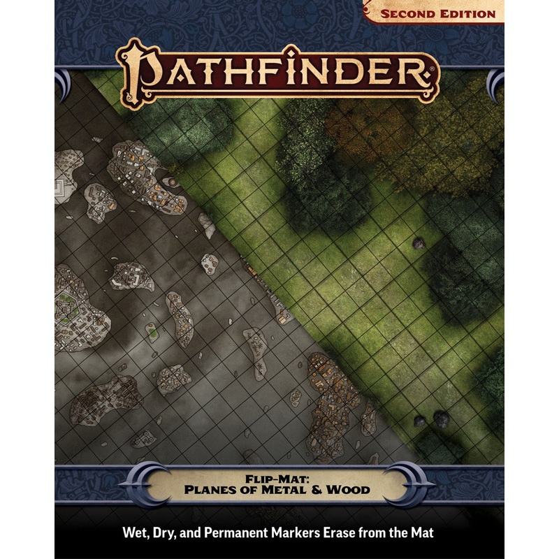 Pathfinder Flip Mat: Planes of Metal and Wood