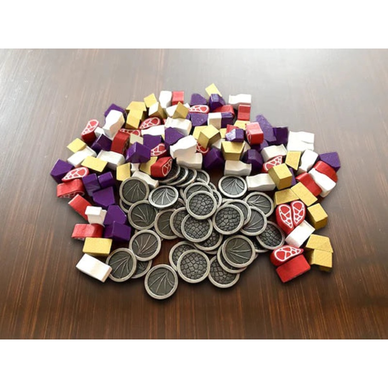 Wyrmspan Wooden Resources & Metal Coins