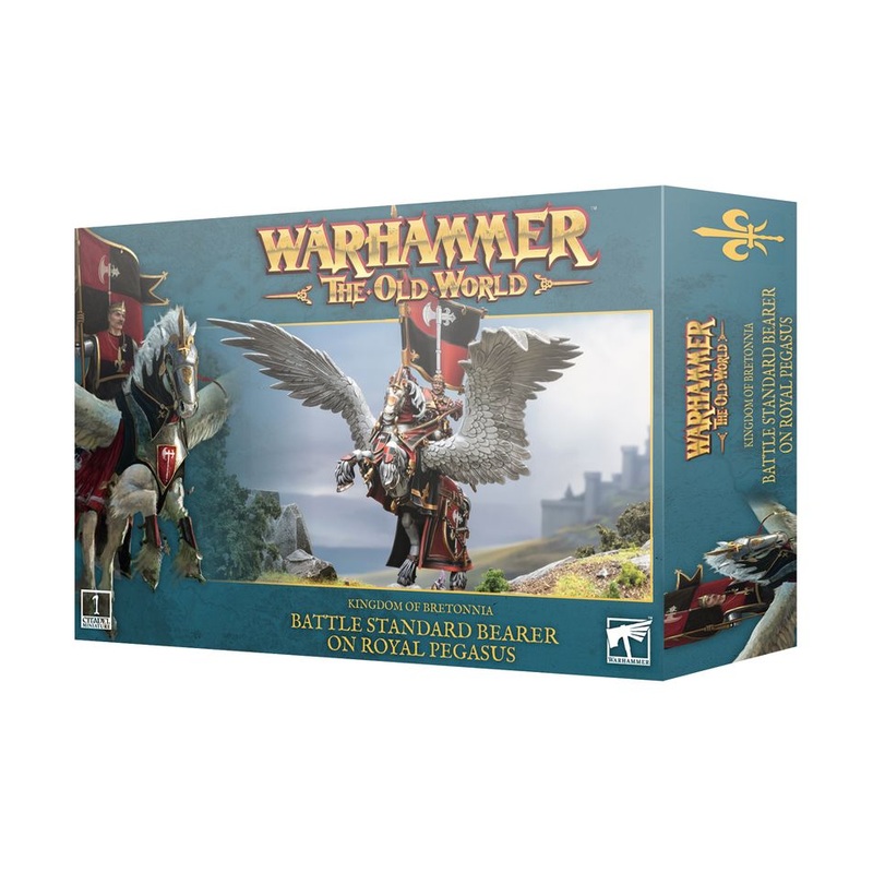 Warhammer The Old World - Kingdom of Bretonnia: Battle Standard Bearer on Royal Pegasus