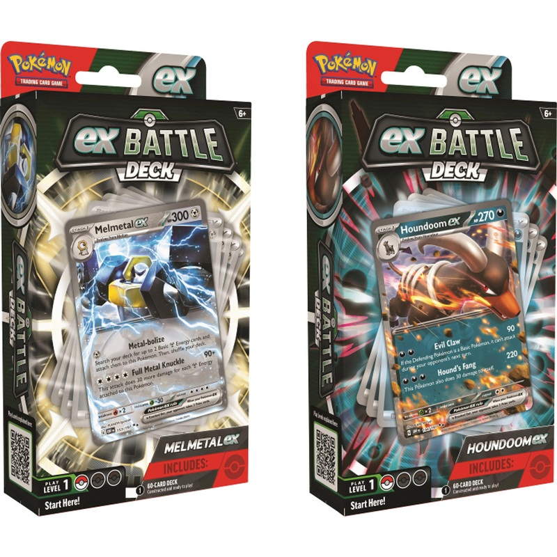 Pokemon TCG Battle Decks: Melmetal ex and Houndoom ex (2 options)