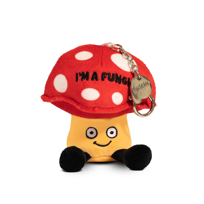 Punchkins Funny Plush Mushroom Bag Charm