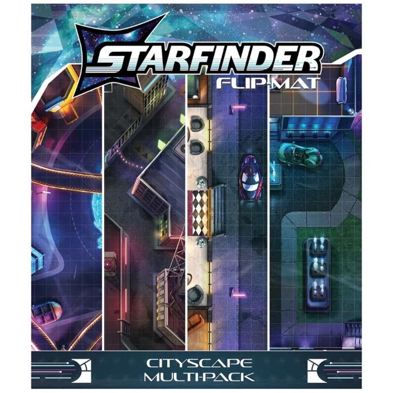 Starfinder Flip Mat: Cityscape Multi-Pack