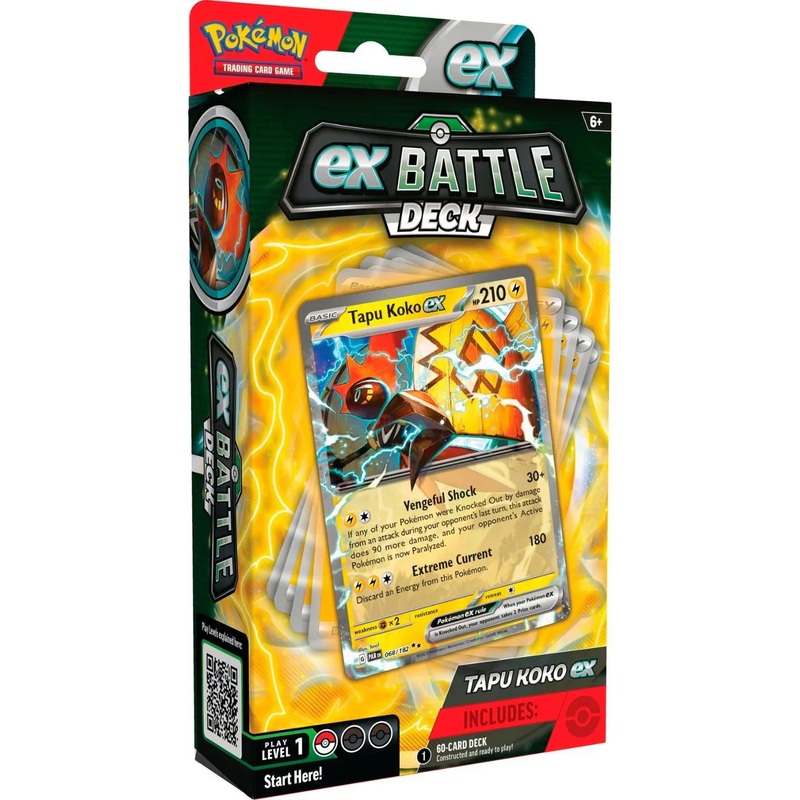 Pokemon TCG Battle Decks: Tapu Koko ex and Iron Leaves ex (2 options)