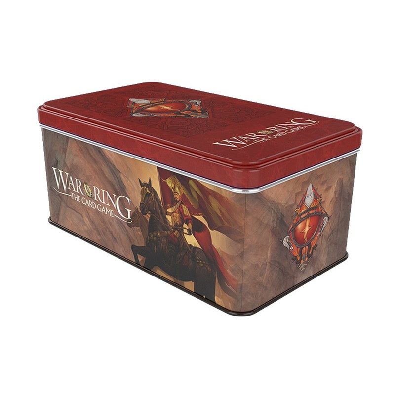 War of the Ring: Card Box and Sleeves - Red Bannerman