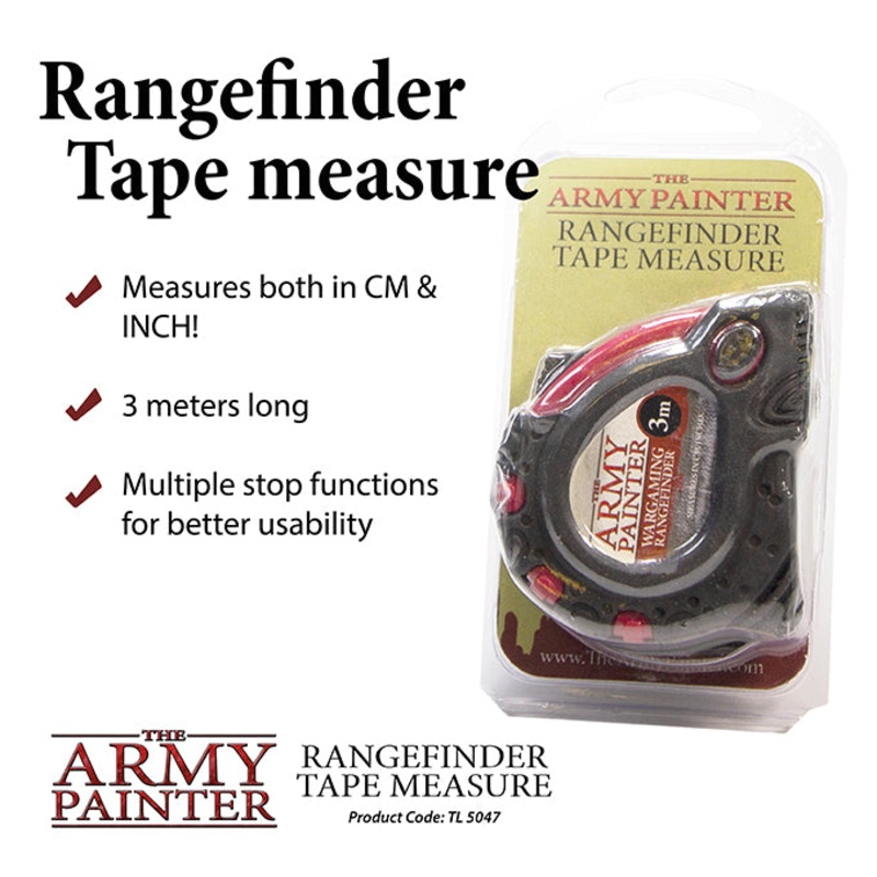 Army Painter Hobby Tools: Rangefinder Tape Measure