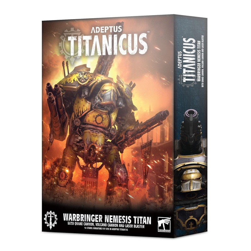 Adeptus Titanicus: Warbringer Nemesis Titan with Quake Cannon, Volcano Cannon and Laser Blaster