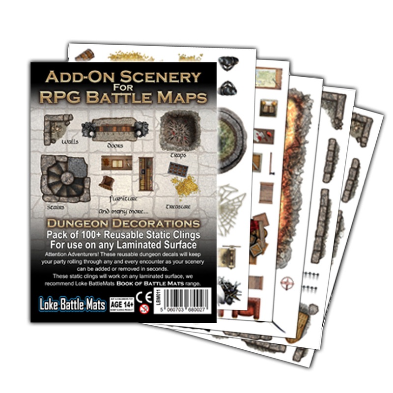 RPG Battle Mats: Add-On Scenery Dungeon Decorations
