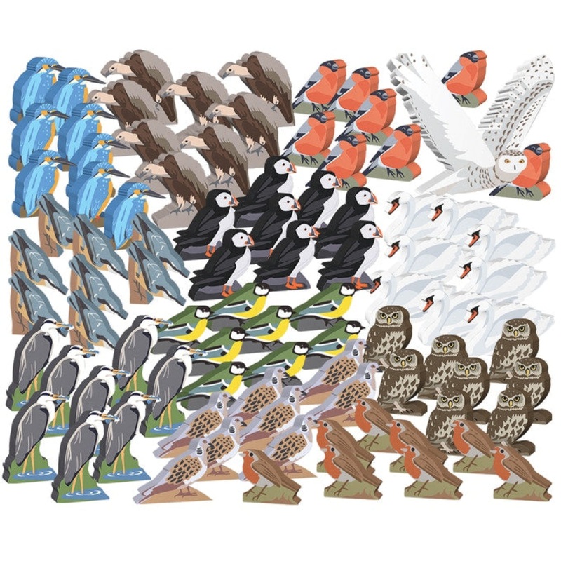 Wingspan: European Birds & Snowy Owl Meeple Upgrade Pack