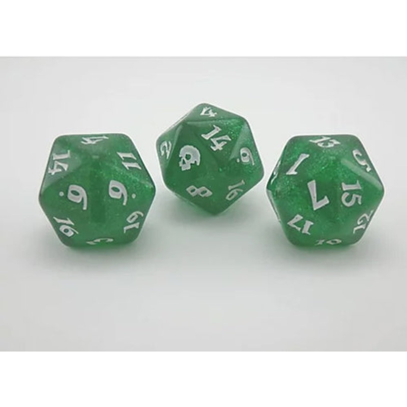 Black Oak Workshop Black Death Virulent Veridian Single D20