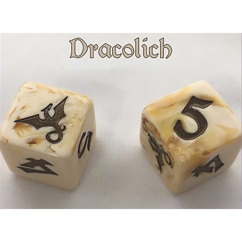 Black Oak Workshop Dragon Dracolich Beige/Brown Single D6
