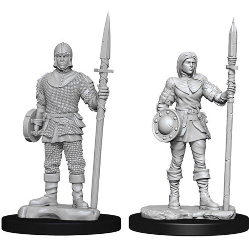 WizKids Deep Cuts Unpainted Miniatures: Guards
