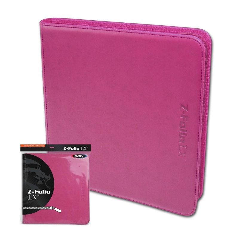 BCW Binder 12pkt Z-folio LX Pink