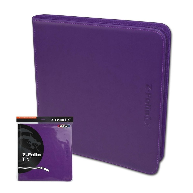 BCW Binder 12pkt Z-folio LX Purple