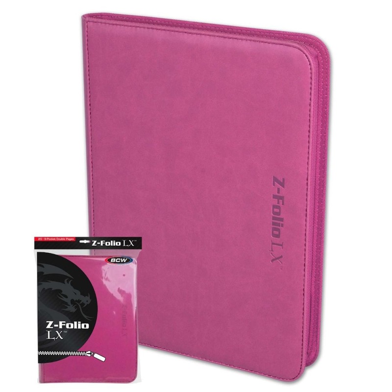 BCW Binder 9pkt Z-Folio LX Pink
