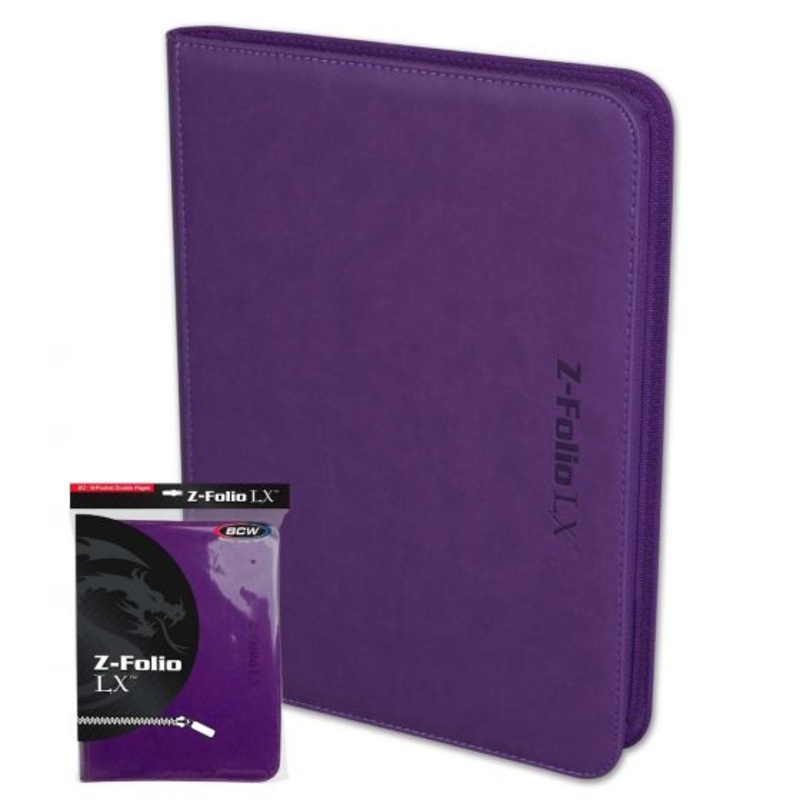 BCW Binder 9pkt Z-Folio LX Purple