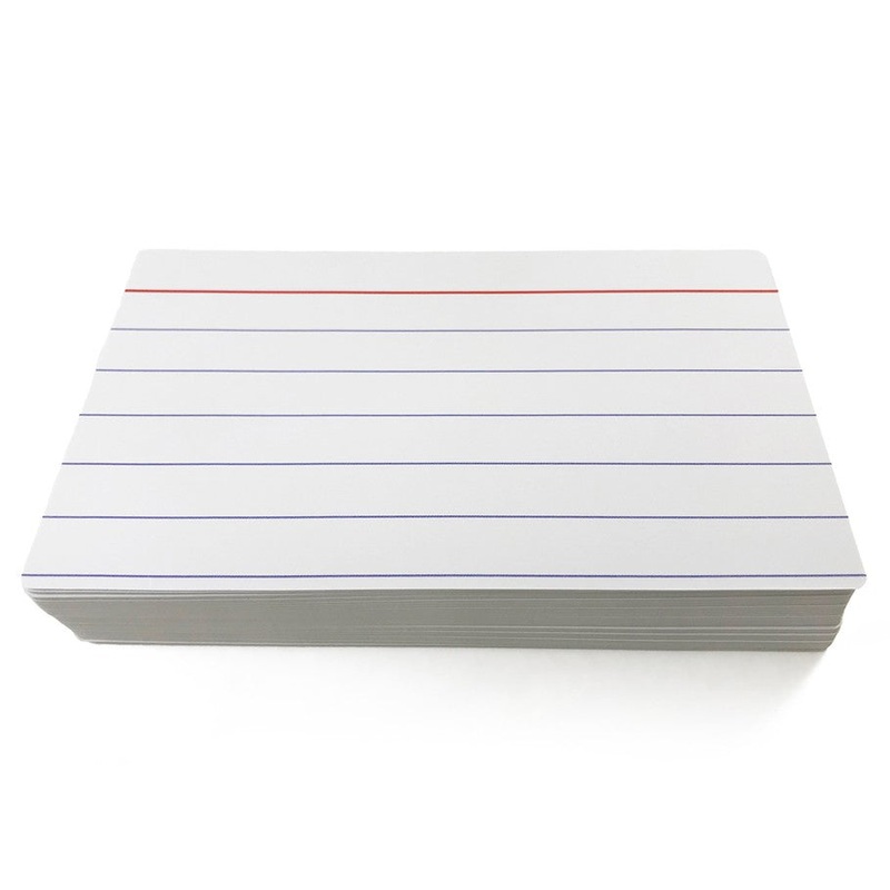 Blank Dry Erase Index Cards 3"x5" (48ct)