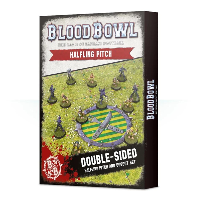 Blood Bowl Halfling Team Team: Double-Sided Pitch & Dugouts