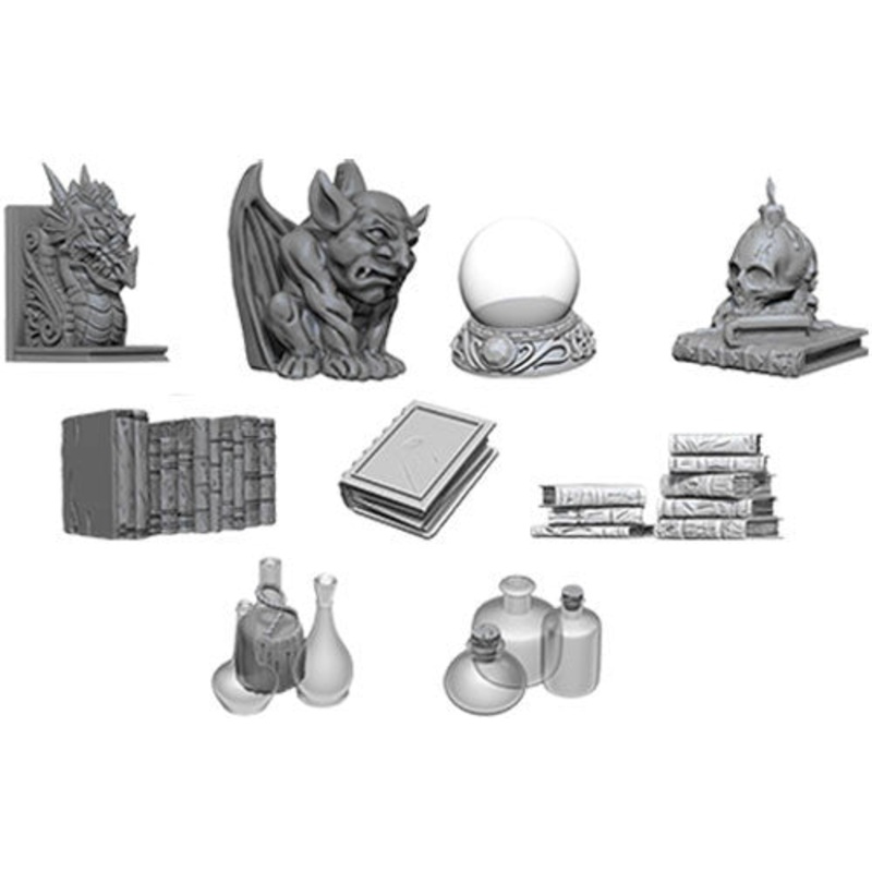 WizKids Deep Cuts Unpainted Miniatures: Wizards Room