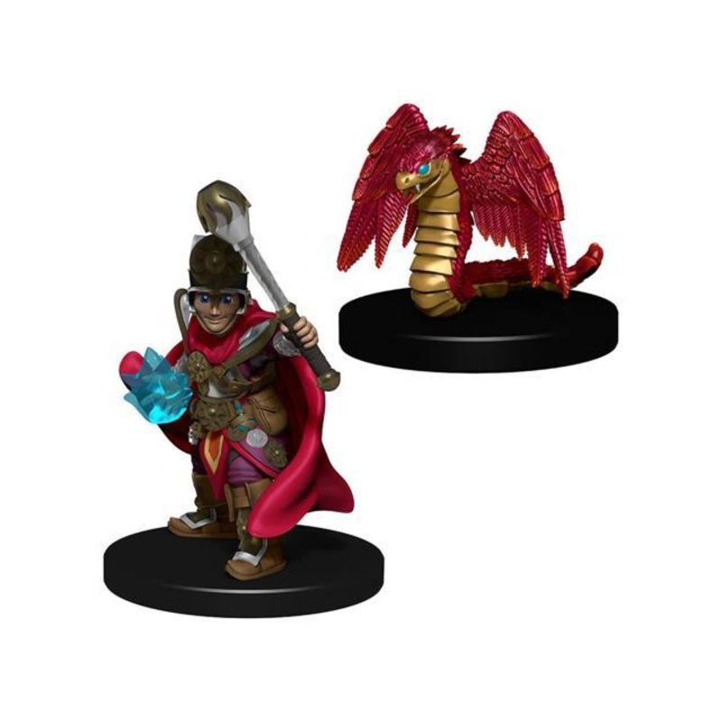 WizKids Wardlings: Boy Cleric & Winged Snake